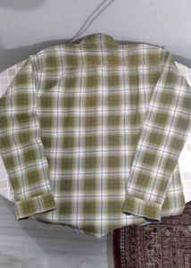 Men's Checked Green Casual Shirt