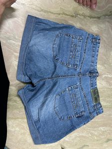 denim shorts