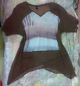 Tiered Chiffon Top🤎