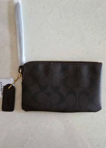 New Coach wristlet with dustbag