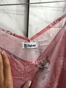 Pink Floral Dress Material