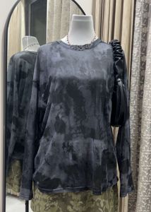Tie-Dye Sheer Mesh Top