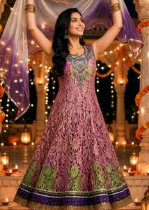 Elegant Kurta anarkali Set with Dupatta