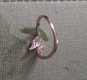 Gorgeous ombre ring 925 silver Adjustable