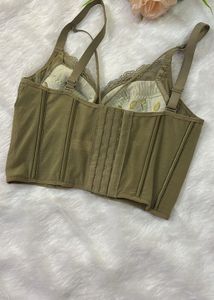 Elegant Lace Trimmed Longline Bralette