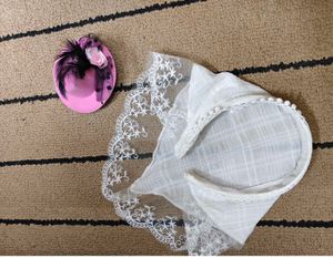 Feathered Mini Top Hat And Head Band