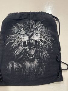 Lion Graphic Drawstring Backpack