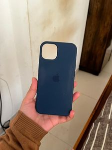 Blue  silicon iPhone 13  case