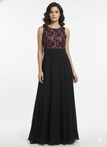 Elegant Black Lace Maxi Dress