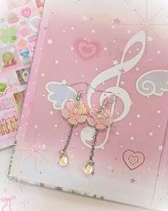 Cute Cherry Blossom Drop Earrings