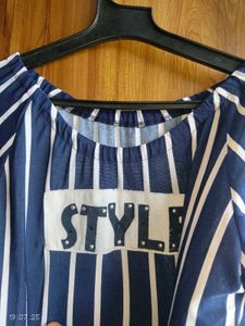 Striped Off-Shoulder Top
