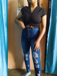 ❤️Ripped High-Waisted Jeans❤️