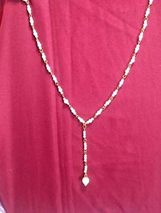 Handmade Delicate Beaded Y Necklace