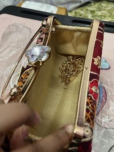 Anouk Embroidered Clutch Purse