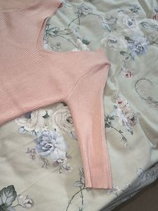 Peach bodycon dress
