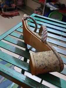 Sparkly Gold Heels