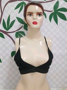 (734)Black Bralette - Size M