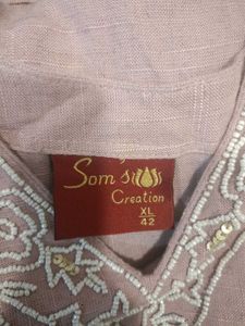 "Som's Creation" Pastel Mauve Elegant Ethnic Set💜
