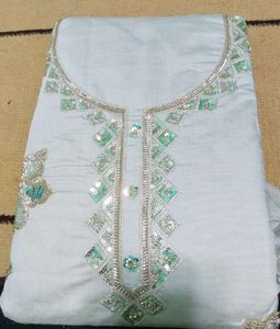 Embroidered Kurta Set with Dupatta