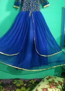 Blue Colour Beautiful Gawn