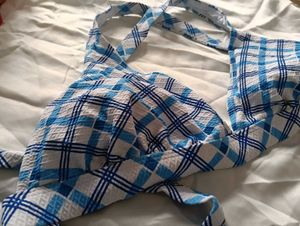 Chic Checkered Bikini Top