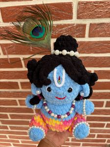 Handmade Crochet Krishna Doll