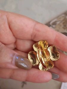 Gold Flower Statement Ring