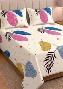 cotton blend queen size bedsheet_new