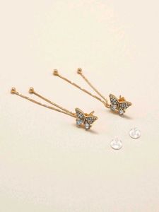 Korean Butterfly Tassel Earrings