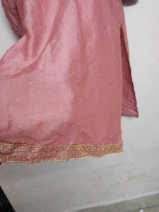 Pink Sequined Kurta