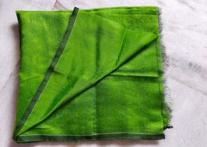 ❗ CHECK DESCRIPTION ❗Handloom Blouse Piece (Parrot Green)