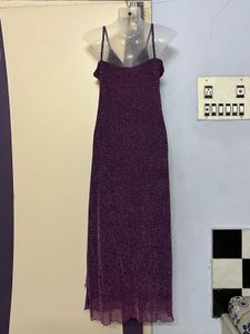 Shimmery Purple Maxi Dress