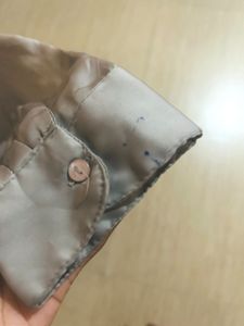 Light Gray Button-Up Shirt