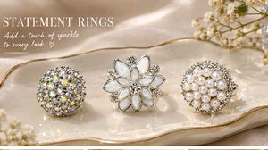 Set of 3 Statement Rings