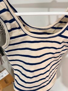 Striped Cropped Tank Top