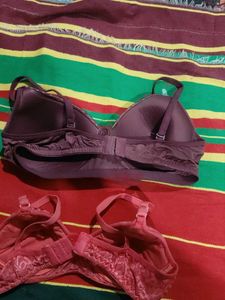 Two Beautiful Floral Print Bras