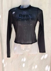 29279. Sheer "Don't Follow Me" Top
