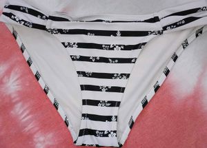 Chic Striped Bikini Bottom