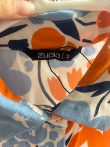 ZUDIO Vibrant Floral Print Button-Up Shirt