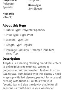 Amydus Zebra Print Wrap Top