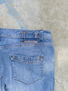 vintage blue straight fit jeans