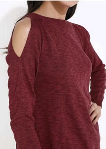 🍷Wine Long sleeve Knit tee