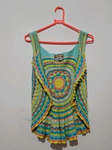 Beachy vibes Top For Girl kids