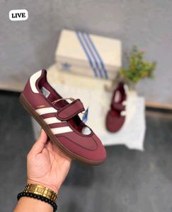 Adidas Samba Mary Jane Shoes Burgundy