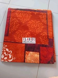 Single Bedsheet With Pillow Cover
