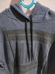 Blue Full Sleeves Hoodie With One Freebie😻💙