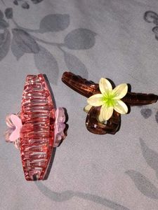 Cute Flower Hair Claw Clips (Set of 2)