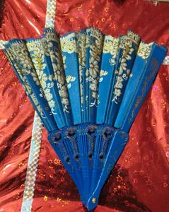 Beautiful Blue Hand Fan