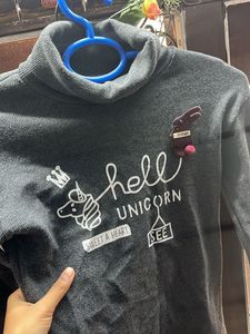 Hell Unicorn Girls' Turtleneck