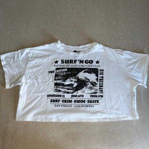 Graphic Print Cropped T-Shirt